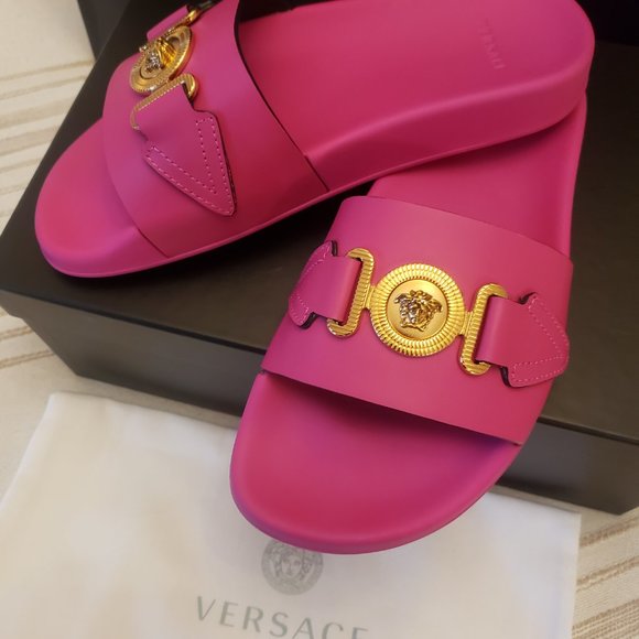 Versace Slides Cerise - Picture 3 of 5